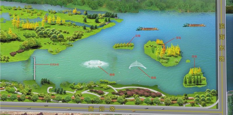 2综合整治 打造22.5公里滨河生态水岸