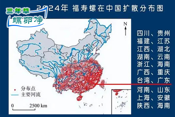 福寿螺中国范围